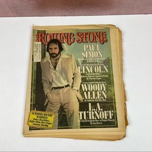 Vintage Rolling Stone Magazine Paul Simon Woody Allen July 1, 1976